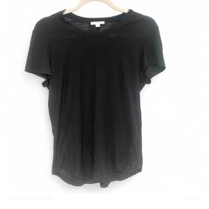 JAMES PERSE BLACK SHORT SLEEVES CREWNECK 100% COTTON T SHIRT SIZE 1 SMALL